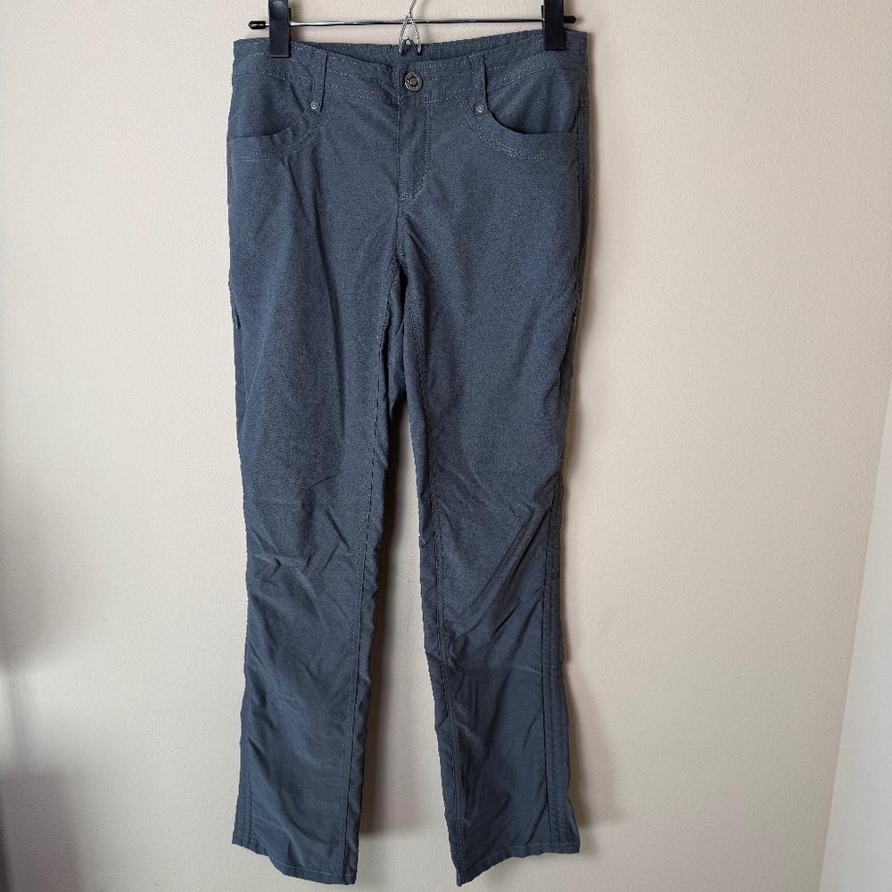 Kuhl Trekr Pants Womens 4 Reg Charcoal Gray Hiking Outdoor Travel Active #6235
